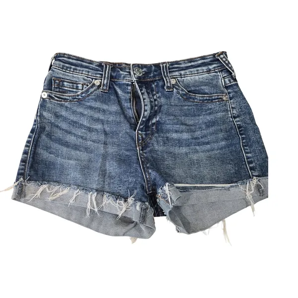 True Religion Denim Distressed Shorts Size: 29 **FLAW** - Image 2