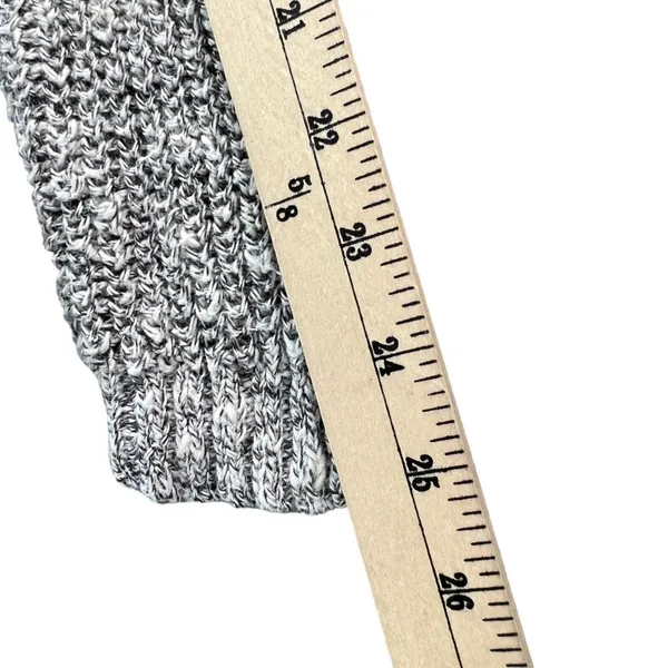 Lazy Sweater Ribbed‎ Knit Cardigan S Gray Dolman Linen Blend Chunky Relaxed - Image 11