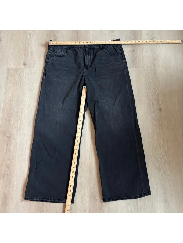 American Eagle NWT Women's Black Blaze Stirigid Stovepipe Jeans Size 16 / 33W - Image 3