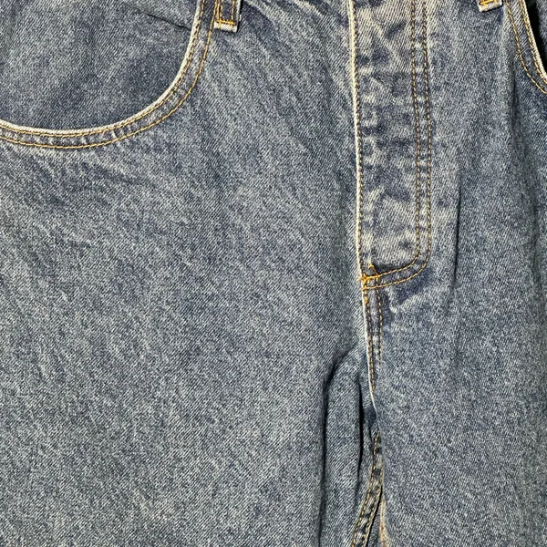 Brandy Melville John Galt Button Fly Straight Leg Medium Blue Jeans Size‎ Medium No Distressing - Image 3