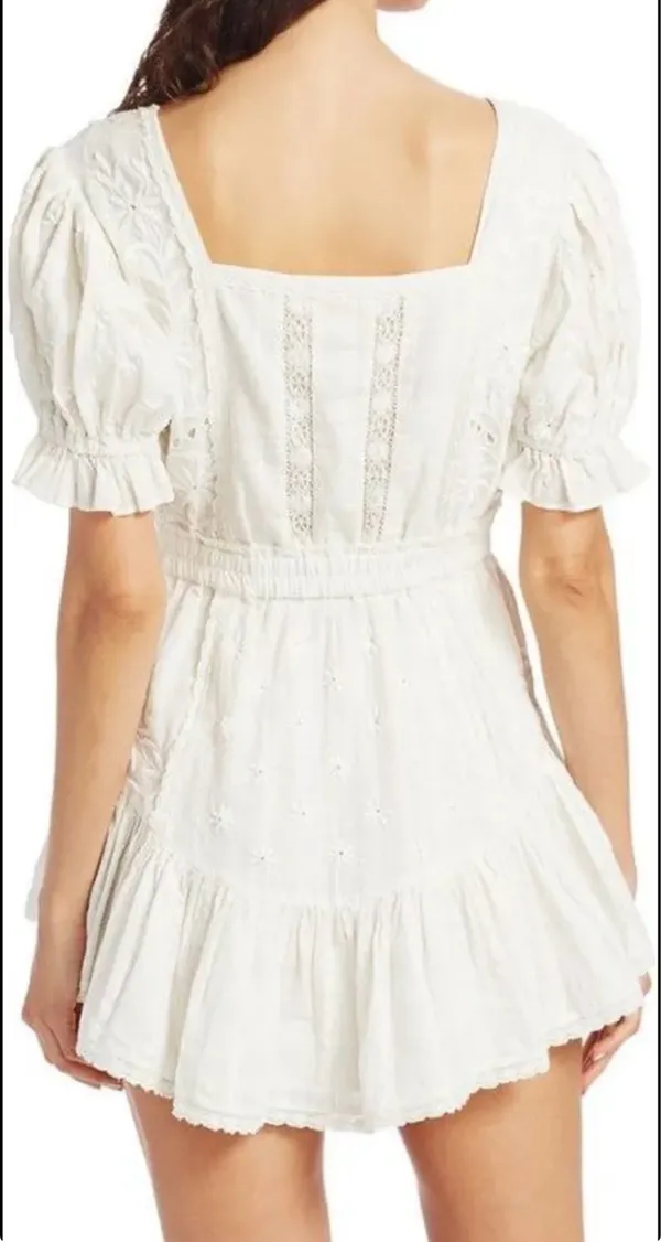 Love Shack Fancy mini white dress - Image 2