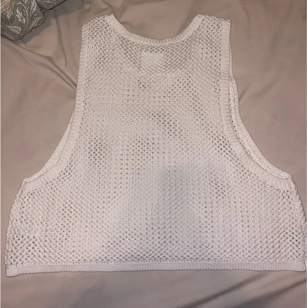 Aerie Crochet Cropped Tank Top - Image 3
