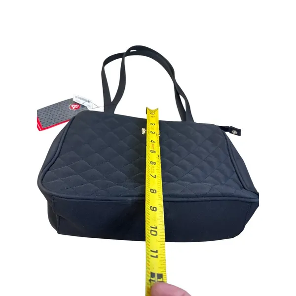 Frankie Johnnie womens black quilted Shoulder hand bag SKU8145 - Image 6