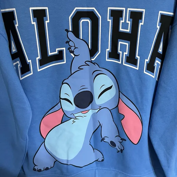 Disney Lilo & Stitch Dancing Stitch‎ Crew Neck Sweatshirt Size Medium Blue - Image 3