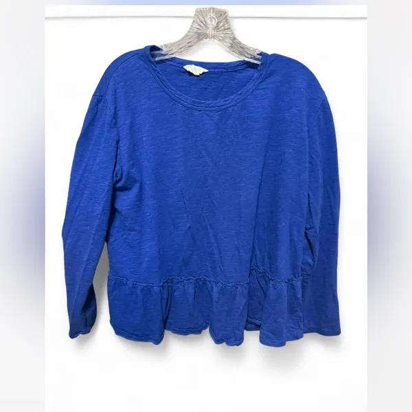 Caslon Royal Blue Long Sleeve Top - Image 2