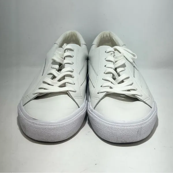 Madewell Sidewalk White Leather Sneakers Womens 10 Mens 8.5 L3243 - Image 2