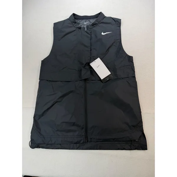 Nike Womens Tour Repel Golf Vest Black Full Zip Sleeveless DX6085-010 XL NWT - Image 3