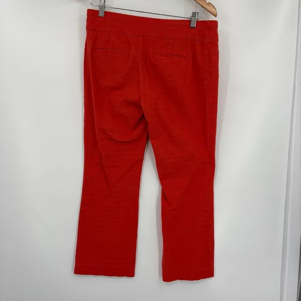 Cartonnier Charlie Crop Flare Sz S Anthropologie Preppy Textured Quiet Luxury - Image 6