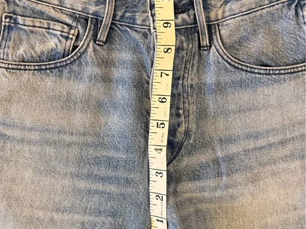 3x1 Shelter Austin Straight Crop Jeans High Rise Frayed Hem Cropped Denim‎ Sz 25 - Image 6