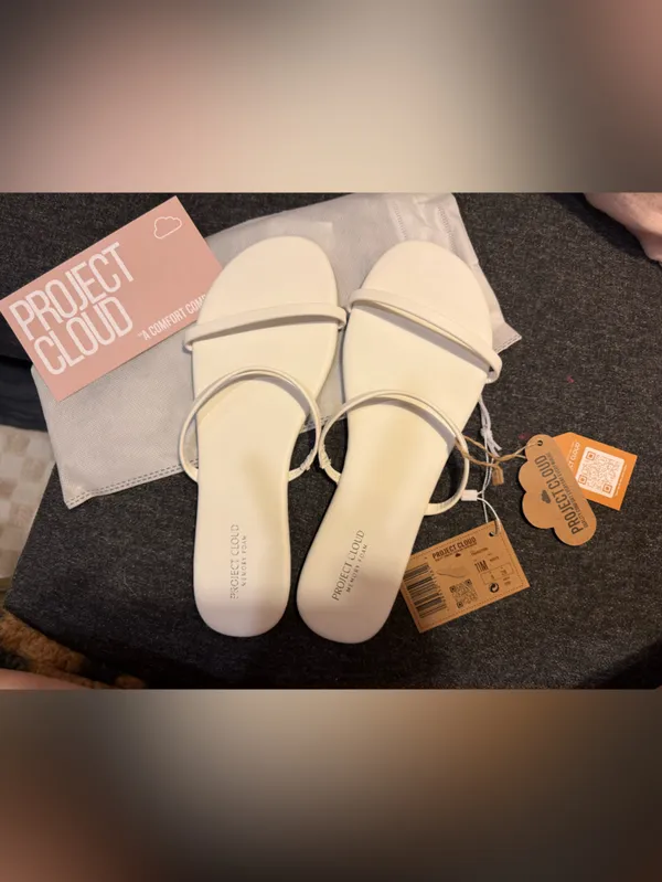 Project Cloud Summer White Sandals Size 11 - Image 2