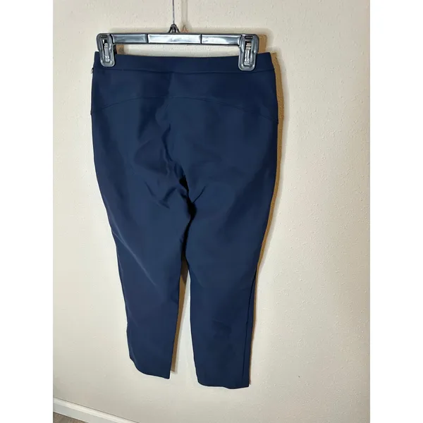 Lululemon Navy Blue Stretch Straight Leg‎ Ankle Pants Women Size 4 - Image 3