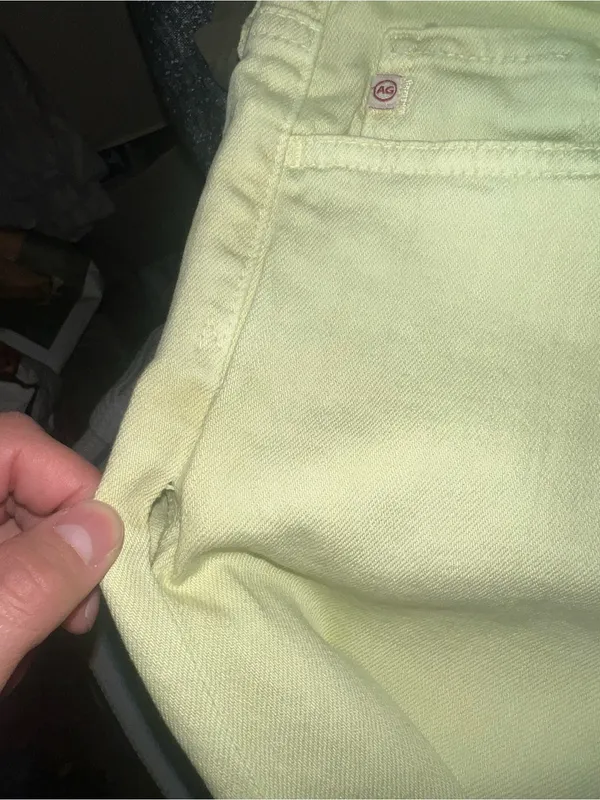 AG Adriano Goldschmied Sulfur X Citrus Mist WideLeg Crop Pants - Image 9