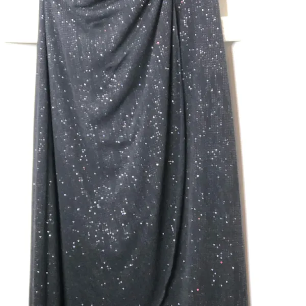 I.N. San Francisco Black M Strapless Shimmery Tulip Asymmetrical Dress Fit & Flare Night Out Shiny - Image 4