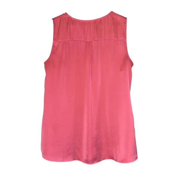 Cabi Keyhole Sleeveless Top Women's Medium Satin Pink Work Career Flowy Soft‎ - Image 4