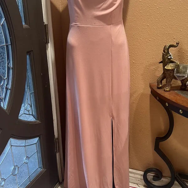 Birdy Grey pink spaghetti strap long dress nwt - Image 2
