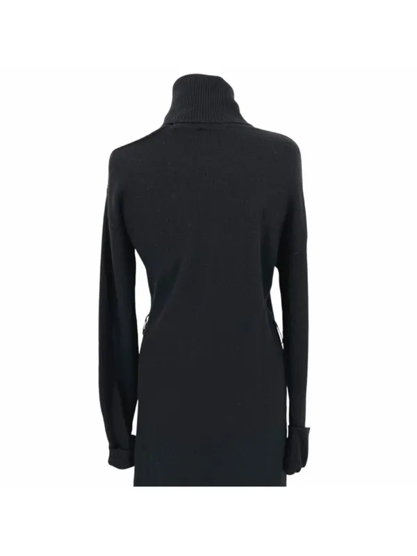 PAIGE Raundi Cutout Turtleneck Midi Sweater Dress Black Wool Blend Size XS NWOT - Image 6