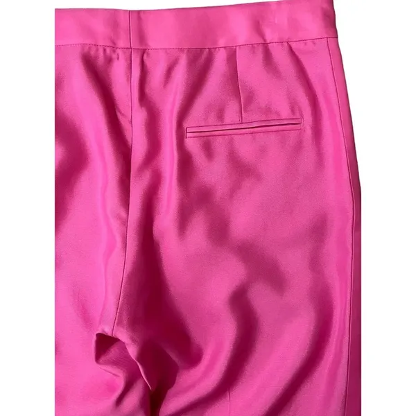 3.1 Phillip Lim $470 2 Bright Pink Tuxedo Trousers High Waist Rise Dress Pants - Image 5