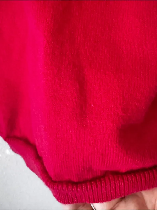 Women’s Red Square-Neck Short Sleeve Tunic - Image 3