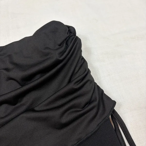 SHEIN black ruched flare leggings - Image 3