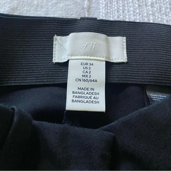 H&M business pants high rise slim fit black - Image 3