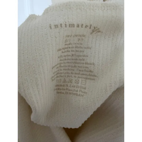 Intimately Free People Dress Womens XS/S Ivory Ribbed Mesh Bodycon Mini‎ FT1202 - Image 6