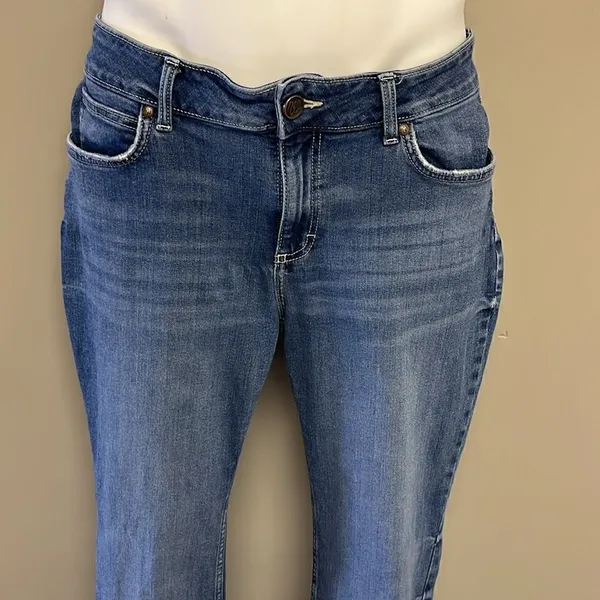 Wrangler Dark Wash Faded Bootcut 5-Pocket Jean w/ W Design on Back Pockets 13 - Image 2