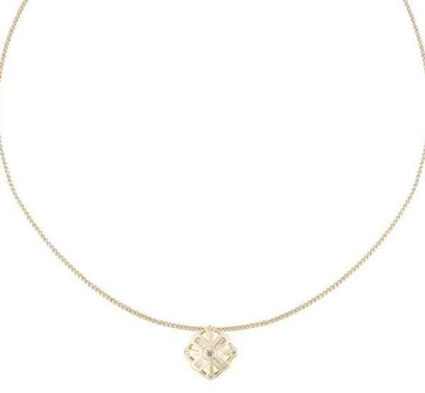 Madison Rose Gold Necklace Pendant Square Charm - Image 9