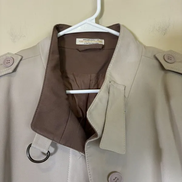 Vintage Forecaster of Boston 13/14 Knee‎ Length Women's Trench Coat - Image 3