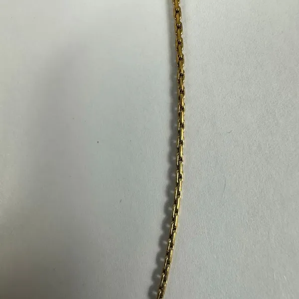 Christian‎ Dior Gold Tone Heart Shape Rhinestone Pendant Necklace - Image 8