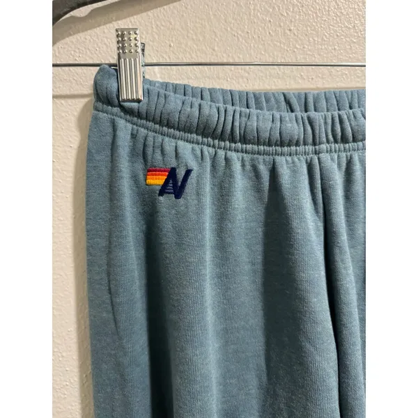 Aviator Nation S 5 Stripe Jogger Sweatpants in Blue - Image 3