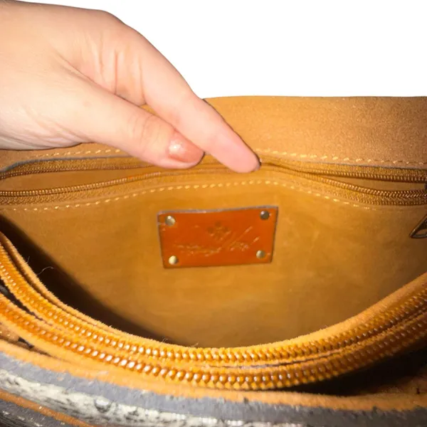 Patricia Nash Granada Tooled Leather Crossbody Bag in Burnished Bronze Metallic - Image 9