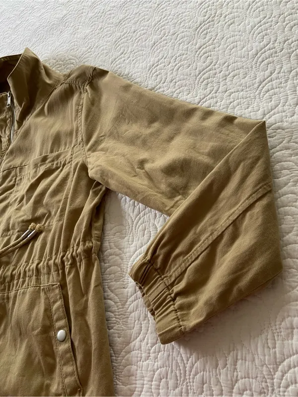 Old Navy Tan Drawstring Utility Field Jacket - Image 8