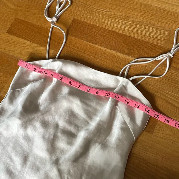 Princess Polly Slip Dress Tie Straps Cream Shampagne US2 - Image 4