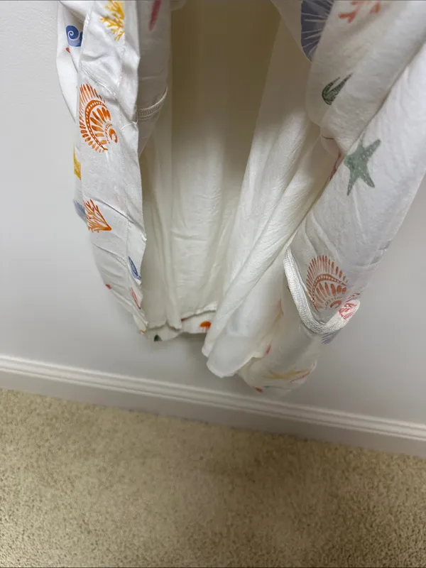NWT a new day Off White Maxi Dress with Colorful Sea Life Print size XXL - Image 6