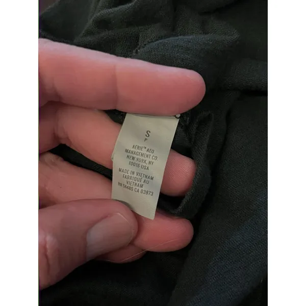 Aerie T Shirt Dress Womens Small Black Twist Knot Front Waist Short Casual - Image 10