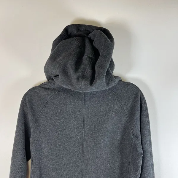 Lululemon Hoodie Womens Size‎ 8 Grey Heavy Sweater Pullover Pockets Performance - Image 6
