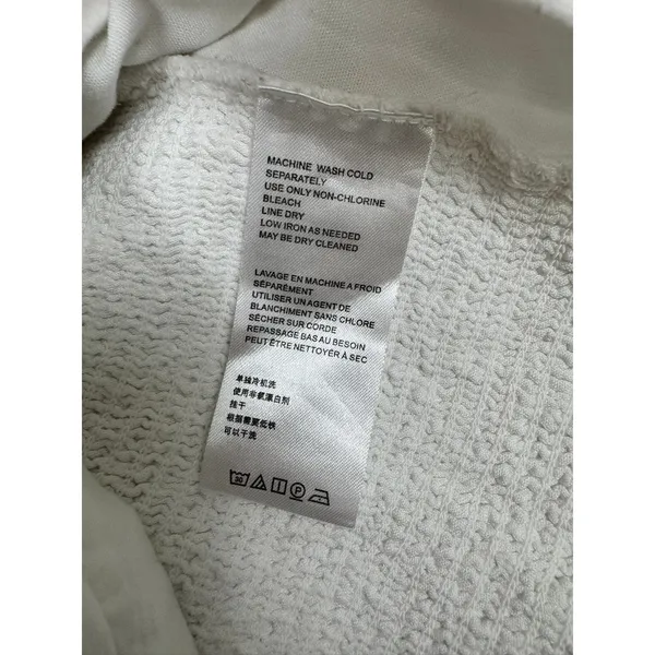 Free‎ People White Smocked Back Ruched Strap Cotton Crop Top Small - Image 4