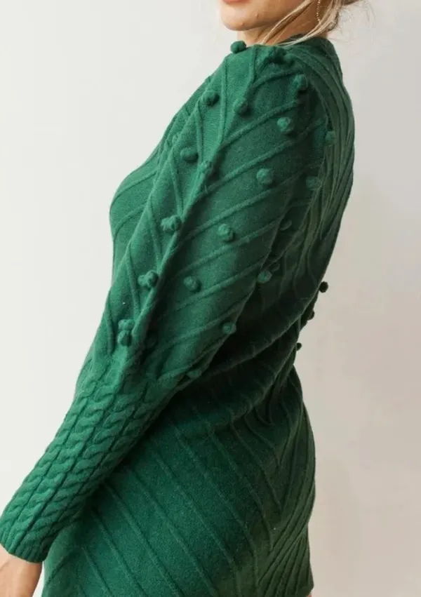 Vestique Green Sweater Dress - Image 2