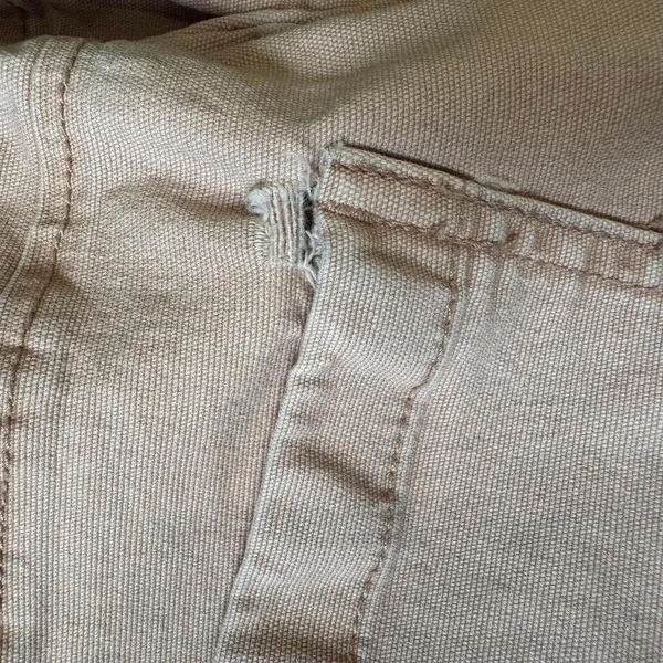 Old Navy Wide Leg High Rise Pants Mauve Pink 4 Tall Trousers Cotton Twill‎ - Image 6