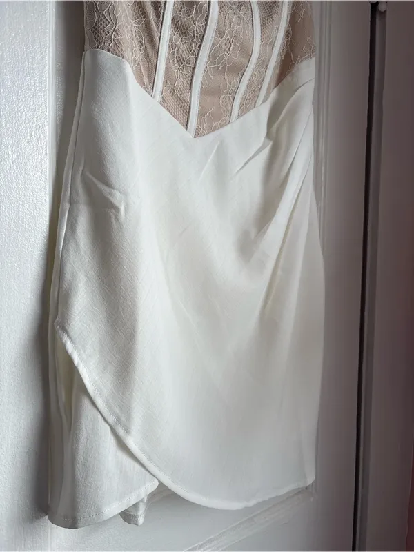Angel Biba White Lace Corset Mini Dress NWT Size US Small (AU 8) - Image 6