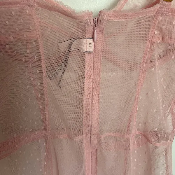 Victoria's Secret Swiss Dot Mesh Corset - Image 6
