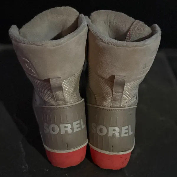 Sorel Women's Tivoli II Winter Boots - White Gray Waterproof Size 10‎ EUC - Image 4
