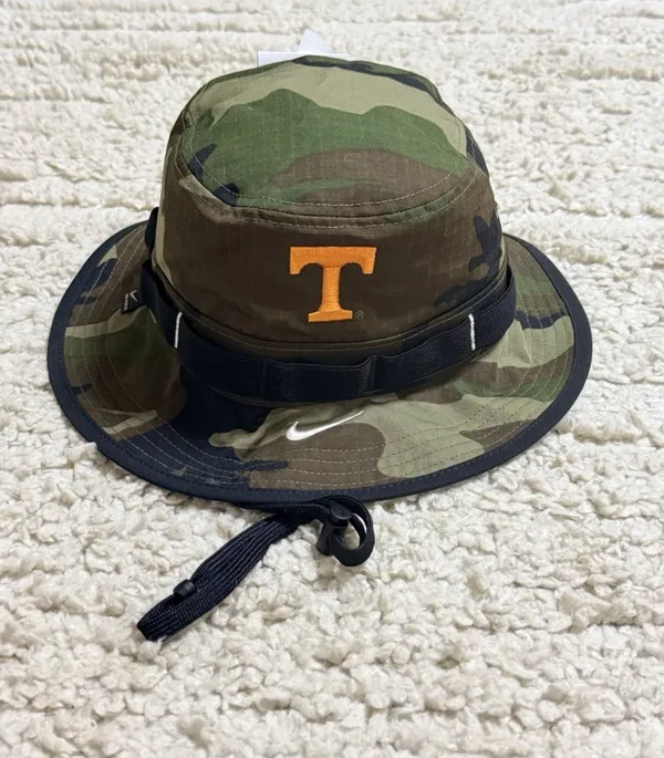 Nike Tennessee Volunteers Military Appreciation Camo Dri Fit Bucket Hat Sz Med - Image 2