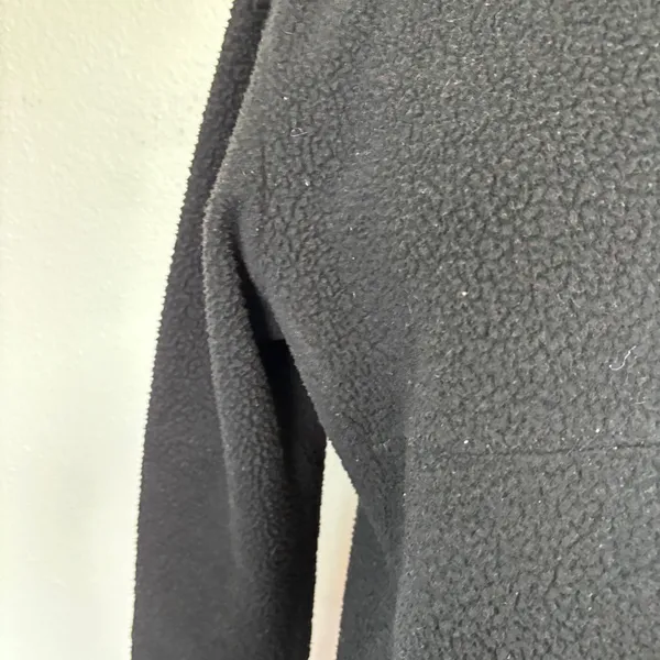 Avalanche Solid Black Fleece Jacket - Image 4