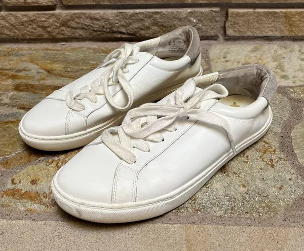 Sam Edelman Women's Lupita Lace Up Sneakers White Leather 8 - Image 2