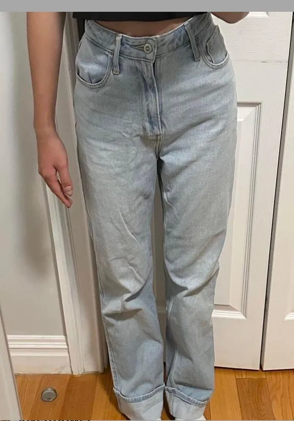 w23 light wash ultra high rise dad jean 00R - Image 6