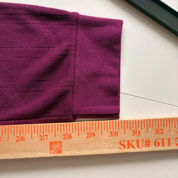 Savage X Fenty Lounge Pants Womens L‎ Large Purple Ribbed Knit Sleepwear NWT - Image 6