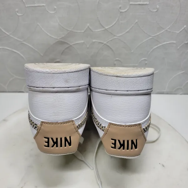 Nike Court Vision Low Next Nature x United Sneakers Womens 11 White Tan Leather - Image 10