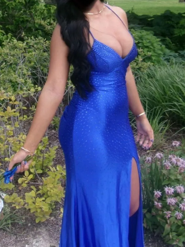 Prom dress Blue Size 4 - Image 3
