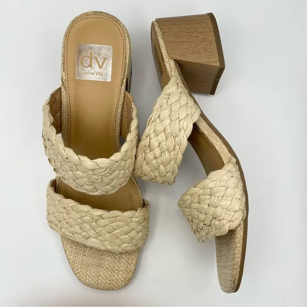 Dolce Vita Stacey braided block heel sandals women’s Size 8.5 - Image 5
